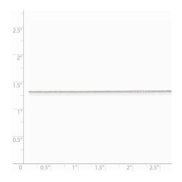 1mm Sterling Silver D/C Octagon Cable Chain Necklace, 18 Inch - Picture 4 of 7